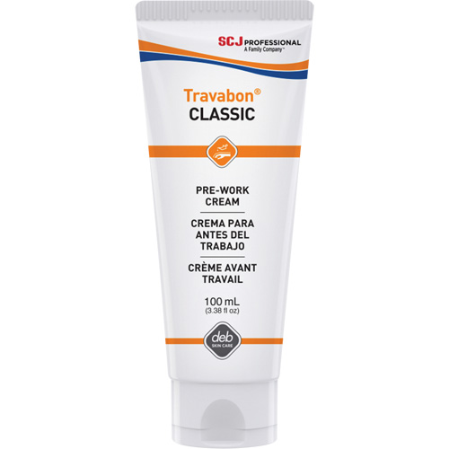Cr&egrave;me protectrice contre l'huile, la graisse et les adh&eacute;sifs Travabon Classic, Tube, 100 ml Infinity Industrial Services Inc.