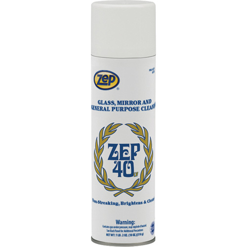 Nettoyant sans traces pour le verre et les miroirs, 18 oz, Canette a&eacute;rosol Infinity Industrial Services Inc.