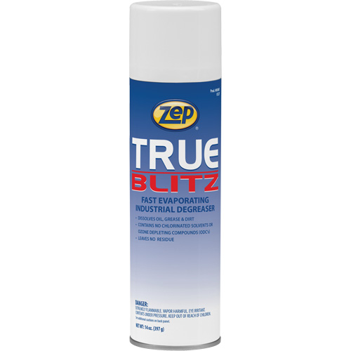 D&eacute;graissant industriel &agrave; &eacute;vaporation rapide True Blitz, 14 oz, Canette a&eacute;rosol Infinity Industrial Services Inc.