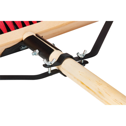 Push Broom with Braced Handle, 18", Medium, PVC Bristles Infinity Industrial Services Inc.