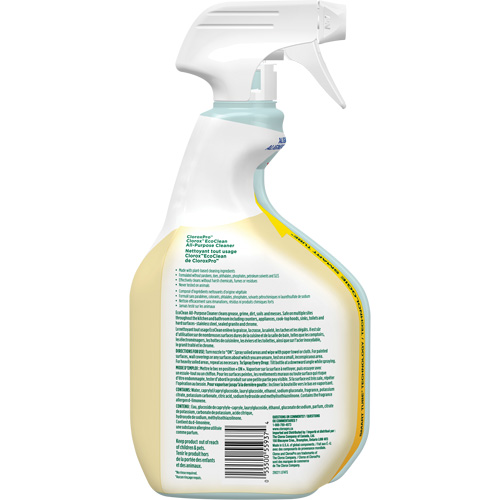 CloroxPro Clorox EcoClean All-Purpose Cleaner, 946 ml, Trigger Bottle Infinity Industrial Services Inc.