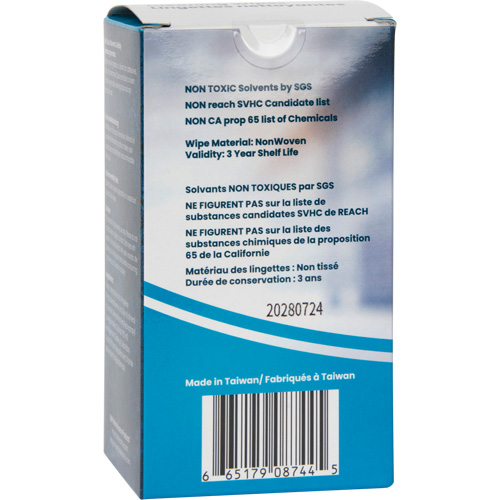 Individually Wrapped Cleaning Wipes, 12 Wipes, 8" x 9-1/2" Infinity Industrial Services Inc.
