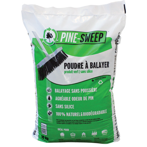 Compos&eacute; de balayage biod&eacute;gradable Pine Sweep, Sac, 22 lb (10 kg) Infinity Industrial Services Inc.
