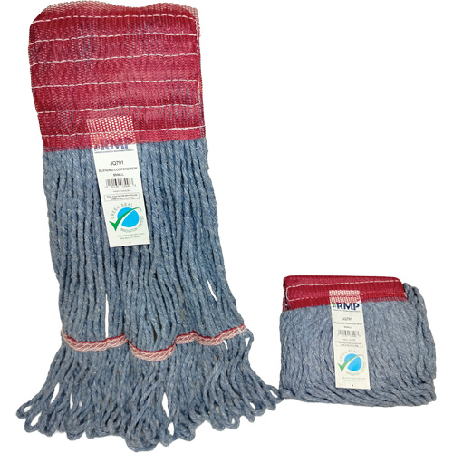 Wide-Band Mop Head, Antimicrobial/Floor Finishing/Specialty, Cotton/Rayon/Synthetic, Loop Style Infinity Industrial Services Inc.