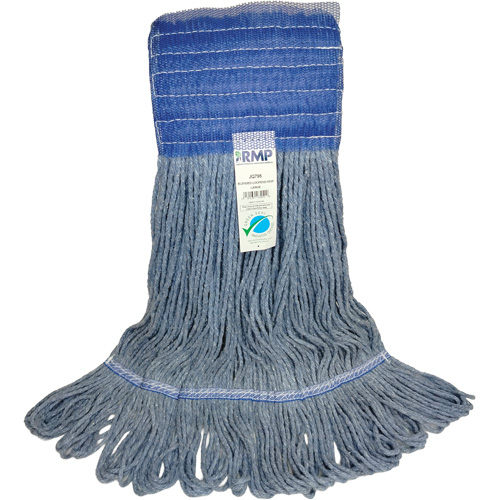 Wide-Band Mop Head, Antimicrobial/Floor Finishing/Specialty, Cotton/Rayon/Synthetic, Loop Style Infinity Industrial Services Inc.