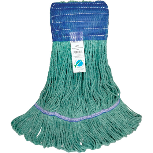 Wide-Band Mop Head, Antimicrobial/Floor Finishing/Specialty, Cotton/Rayon/Synthetic, Loop Style Infinity Industrial Services Inc.