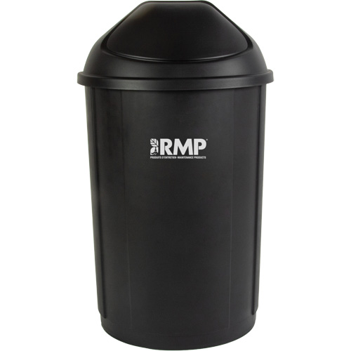 Half-Round Garbage Bin with Lid, Polyethylene, 21 US gal. Infinity Industrial Services Inc.