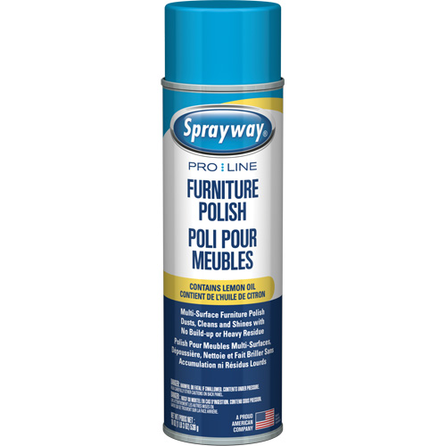 Polissage pour mobilier Pro Line avec huile de citron, 19 oz., Canette a&eacute;rosol Infinity Industrial Services Inc.