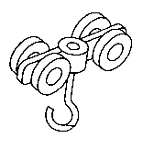 Rouleau double en acier pour rail de roulement de murs-rideaux Infinity Industrial Services Inc.