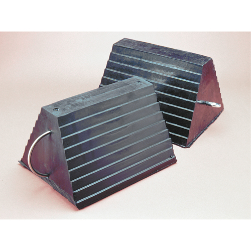 Wheel Chock, 9" x 8" x 6", Black Infinity Industrial Services Inc.