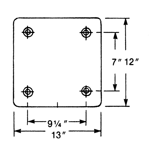 Butoirs de quai en caoutchouc moul&eacute;s, Caoutchouc, 13" la x 4" p x 12" h Infinity Industrial Services Inc.