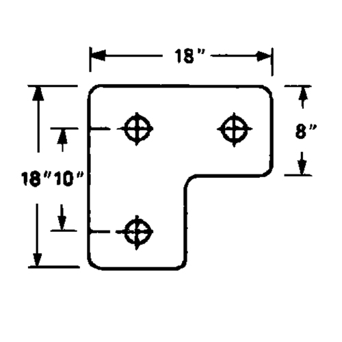 Butoirs de quai en caoutchouc moul&eacute;s, Caoutchouc, 18" la x 4" p x 18" h Infinity Industrial Services Inc.