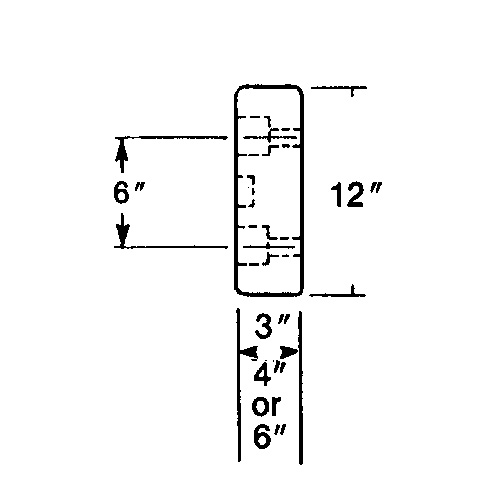 Butoirs de quai en caoutchouc moul&eacute;s, Caoutchouc, 30" la x 4" p x 10" h Infinity Industrial Services Inc.
