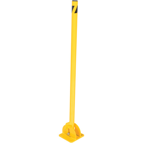 Butoirs repliables, Acier, 42" h x 1-3/4" la, Jaune Infinity Industrial Services Inc.