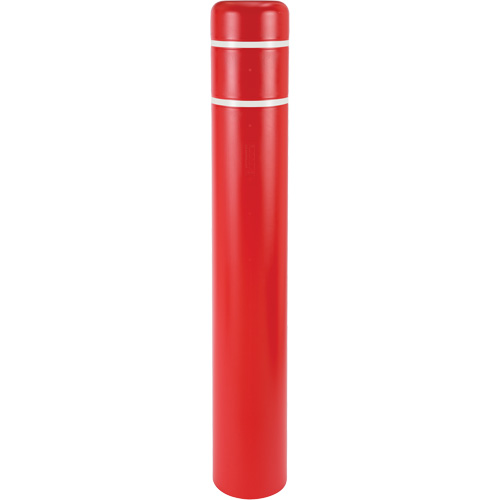 Capuchons en polyethylene pour borne de protection, 4-1/2" dia. x 52" l, Rouge Infinity Industrial Services Inc.