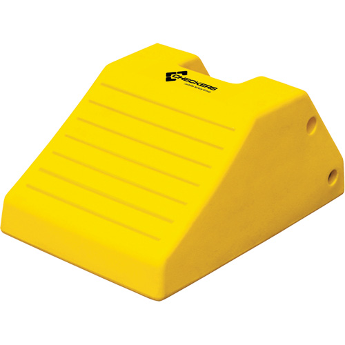 Heavy-Duty Wheel Chocks, Polyurethane, Safety Yellow, 14-9/10" W x 21-9/10" D x 10-3/5" H Infinity Industrial Services Inc.