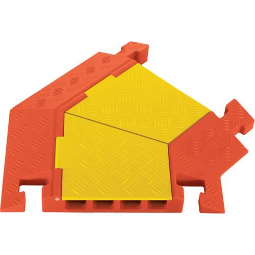 Protecteurs de c&acirc;bles robustes &agrave; 4 canaux Linebacker, virage &agrave; droite Infinity Industrial Services Inc.