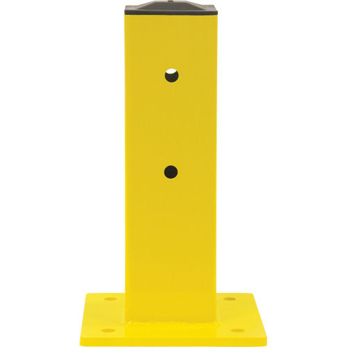 Poteau pour barri&egrave;re de s&eacute;curit&eacute;, Acier, 5" lo x 17" h, Jaune s&eacute;curit&eacute; OSHA Infinity Industrial Services Inc.