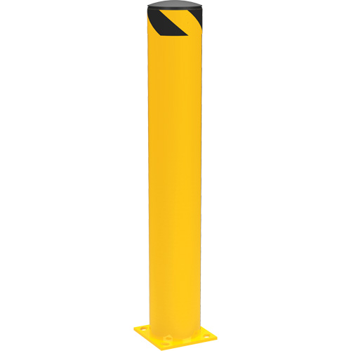 Bornes de s&eacute;curit&eacute; tubulaire, Acier, 42" h x 6-5/8" la, Jaune Infinity Industrial Services Inc.