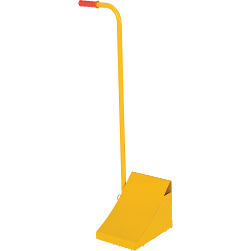 Ergo Handle Wheel Chock, Steel, Yellow, 8" W x 10-3/4" D x 9-1/8" H Infinity Industrial Services Inc.