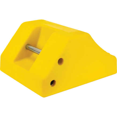 Heavy-Duty Wheel Chocks, Urethane, Yellow, 15-1/2" W x 17-7/10" D x 10" H Infinity Industrial Services Inc.