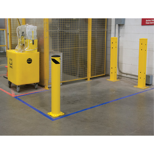 Safety Bollard, Steel, 36" H x 5-1/2" W, Yellow Infinity Industrial Services Inc.