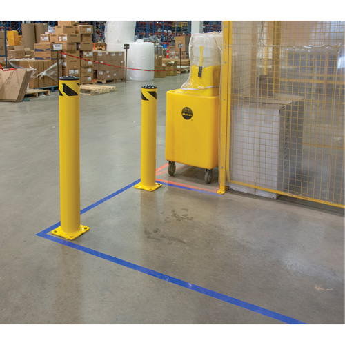 Butoir de s&eacute;curit&eacute;, Acier, 42" h x 5-1/2" la, Jaune Infinity Industrial Services Inc.