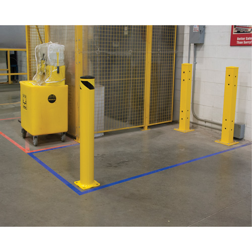 Butoir de s&eacute;curit&eacute;, Acier, 42" h x 5-1/2" la, Jaune Infinity Industrial Services Inc.