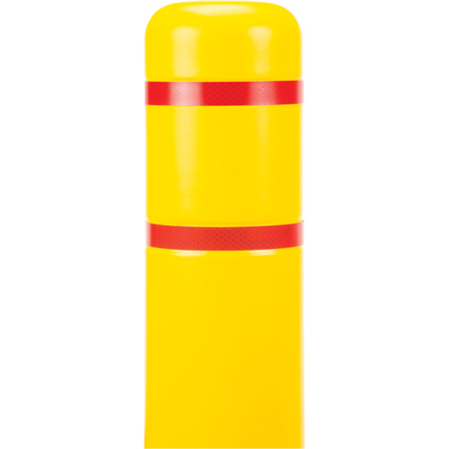 Polyethylene Bollard Cover, 4-1/2" Dia. x 52" L, Red/Yellow Infinity Industrial Services Inc.