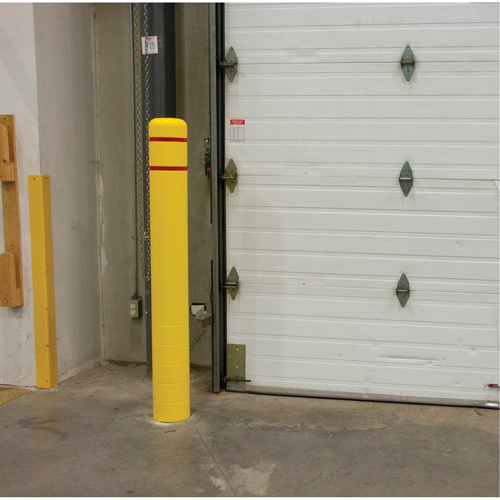 Polyethylene Bollard Cover, 6-5/8" Dia. x 52" L, Red/Yellow Infinity Industrial Services Inc.