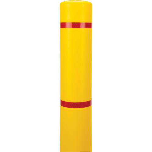 Polyethylene Bollard Cover, 4-1/2" Dia. x 64" L, Red/Yellow Infinity Industrial Services Inc.
