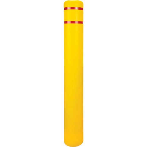 Polyethylene Bollard Cover, 6-5/8" Dia. x 52" L, Red/Yellow Infinity Industrial Services Inc.