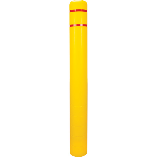 Polyethylene Bollard Cover, 6-5/8" Dia. x 60" L, Red/Yellow Infinity Industrial Services Inc.