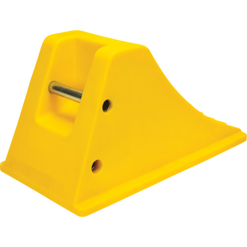 Cales de roue avec surface antid&eacute;rapante en aluminium, Polyur&eacute;thane, Jaune s&eacute;curit&eacute; OSHA, 11-1/4" la x 21" p x 12-1/4" h Infinity Industrial Services Inc.