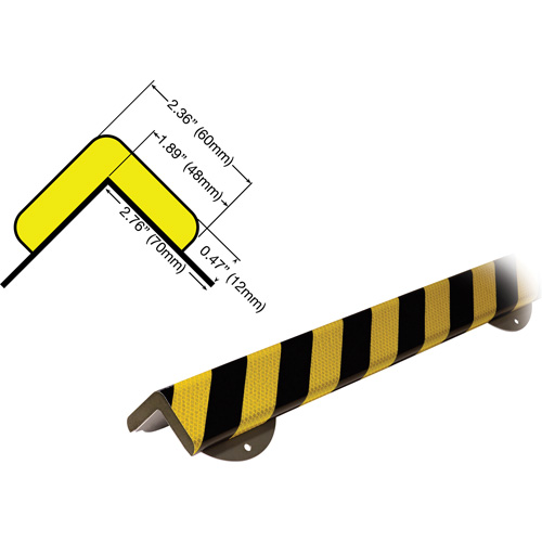 WPK-H+ Profile 1M Corner Protection Bumper Guard Wall Protection Kit Infinity Industrial Services Inc.