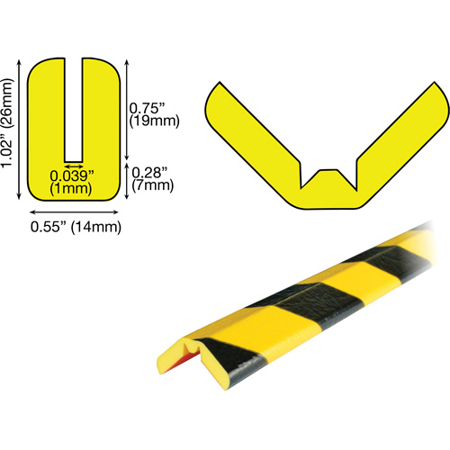 W Profile 5M Edge Protection Bumper Guard, 16.42' (5 m) Long Infinity Industrial Services Inc.