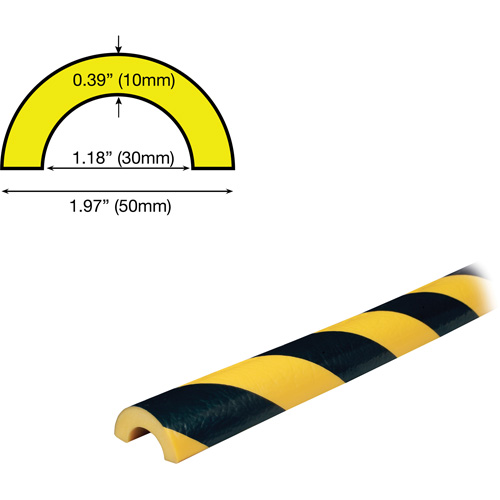 R30 Profile 5M Pipe Protection Bumper Guard, 2' (0.6096 m) Long Infinity Industrial Services Inc.