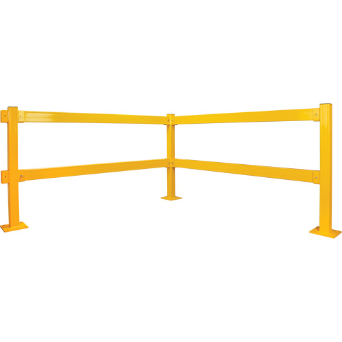Lift-Out Light-Duty Guard Rail, Steel, 6' L x 4" H, Safety Yellow Infinity Industrial Services Inc.