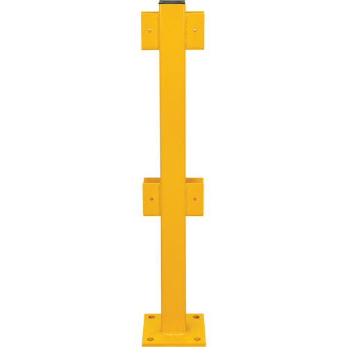 In-Line Post for Light-Duty Guard Rails, Steel, 42" H, Safety Yellow Infinity Industrial Services Inc.
