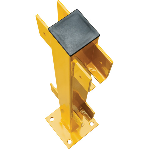 In-Line Post for Light-Duty Guard Rails, Steel, 42" H, Safety Yellow Infinity Industrial Services Inc.