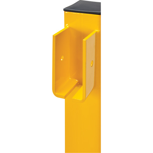 In-Line Post for Light-Duty Guard Rails, Steel, 42" H, Safety Yellow Infinity Industrial Services Inc.