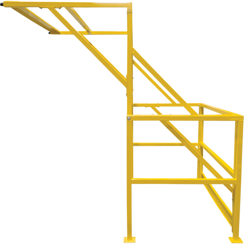 Mezzanine Safety Gate, 70" L x 77" H, 78" Raised, Yellow Infinity Industrial Services Inc.