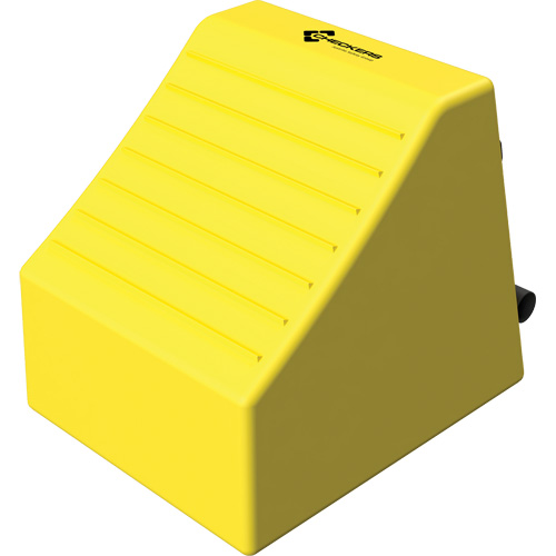 Checkers Safety Heavy-Duty Ultra Class Mining Wheel Chock, HDPE, Yellow, 14-1/2" W x 17-1/2" D x 16" H Infinity Industrial Services Inc.