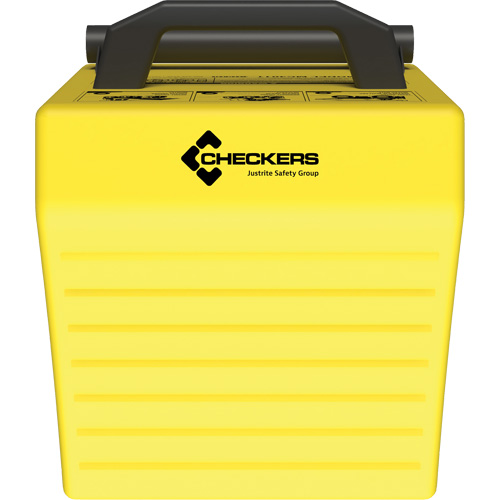 Checkers Safety Heavy-Duty Ultra Class Mining Wheel Chock, HDPE, Yellow, 14-1/2" W x 17-1/2" D x 16" H Infinity Industrial Services Inc.