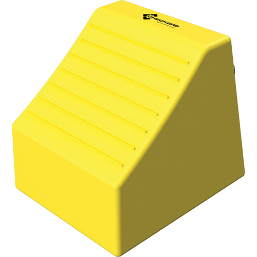 Cale de roue ultra-robuste pour l'exploitation mini&egrave;re Checkers Safety sans support, PEHD, Jaune, 14-1/2" la x 17-1/2" p x 16" h Infinity Industrial Services Inc.
