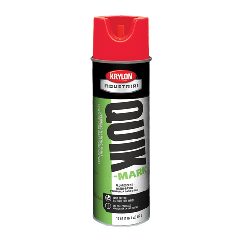 Peinture de marquage industrielle &agrave; base d'eau pour le travail en hauteur Quik-Mark, 17 oz, Canette a&eacute;rosol Infinity Industrial Services Inc.