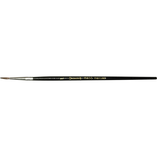 Pinceau pointu &agrave; soies noires pour artiste, Largeur de la brosse de 3,5 mm, Soie de chameau, Manche &agrave; Bois Infinity Industrial Services Inc.