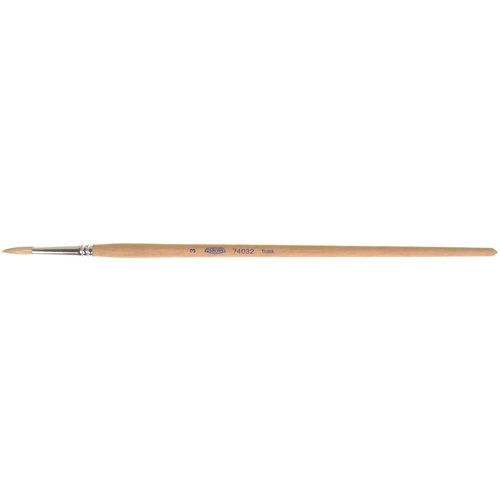 Pure White Bristle Round Marking Paint Brush, 3/16" Brush Width, White China, Wood Handle Infinity Industrial Services Inc.
