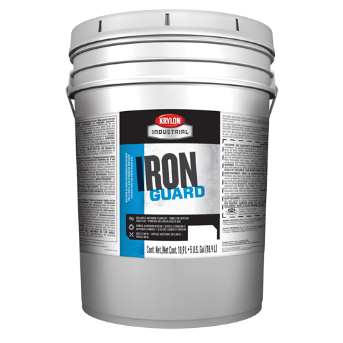 Industrial Iron Guard&reg; Water-Based Enamel, 5 gal., Pail, White Infinity Industrial Services Inc.