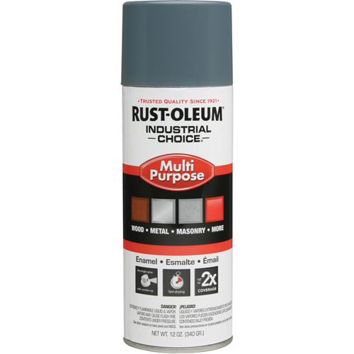 Industrial Choice&reg; 1600 System Multi-Purpose Enamel Spray Paint, Machine Grey, Gloss, 12 oz., Aerosol Can Infinity Industrial Services Inc.